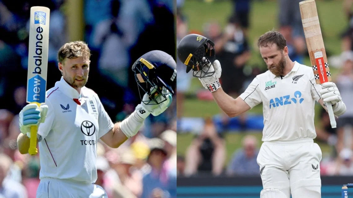 Joe Root and Kane Williamson - (Source: AFP)