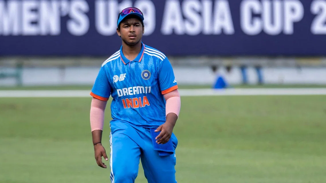 Vaibhav Sooryavanshi in India colours (Source: AFP)