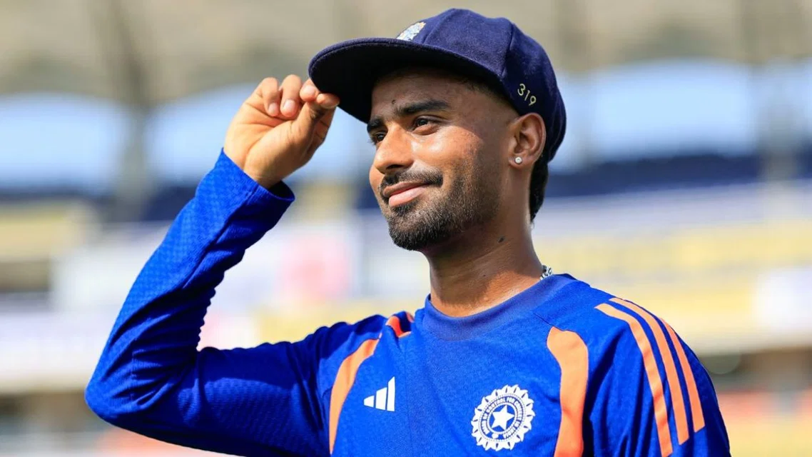 Manav Suthar for India [Source: BCCI]