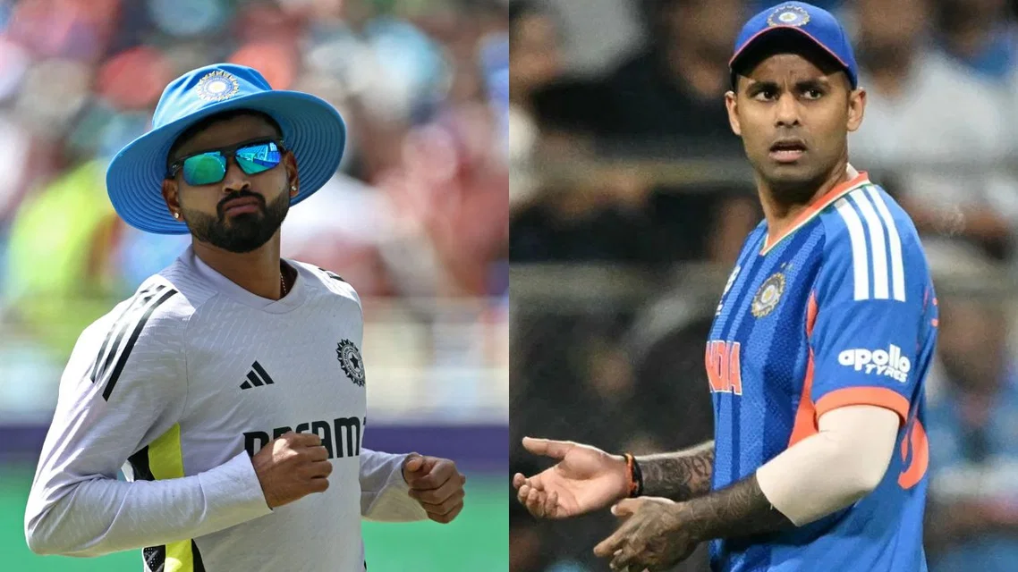 &nbsp;Shreyas Iyer and Suryakumar Yadav (Source: AFP)