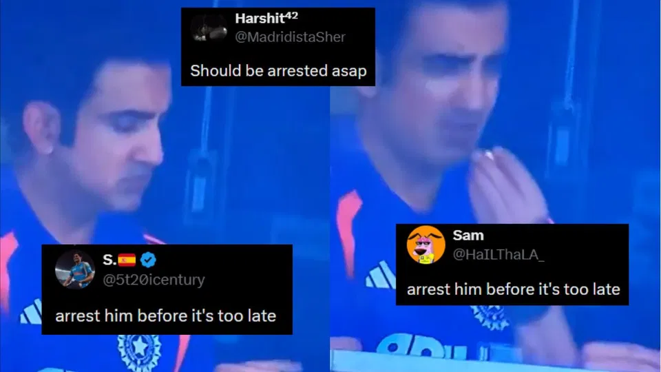 Gautam Gambhir Seen Consuming Mysterious Product In Dressing Room, Fans Worried