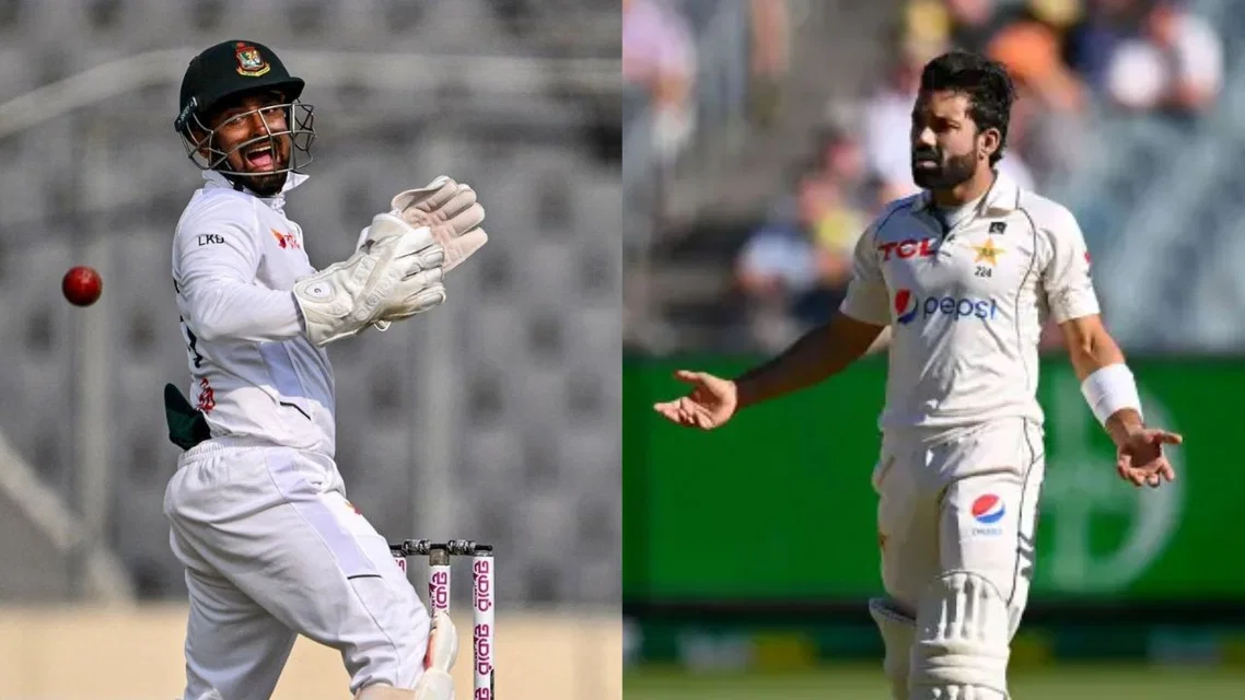 Litton Das had an altercation with Mohammad Rizwan. PC- X.com/Sohaib66634213