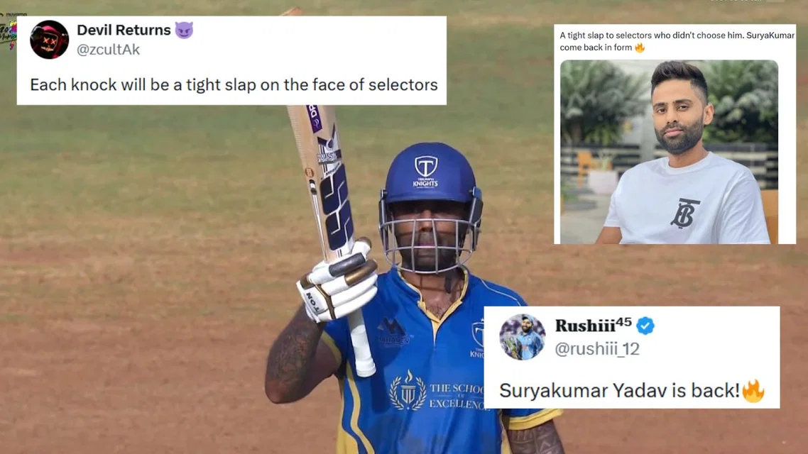 Fans praise Suryakumar Yadav [Source: screengrab]