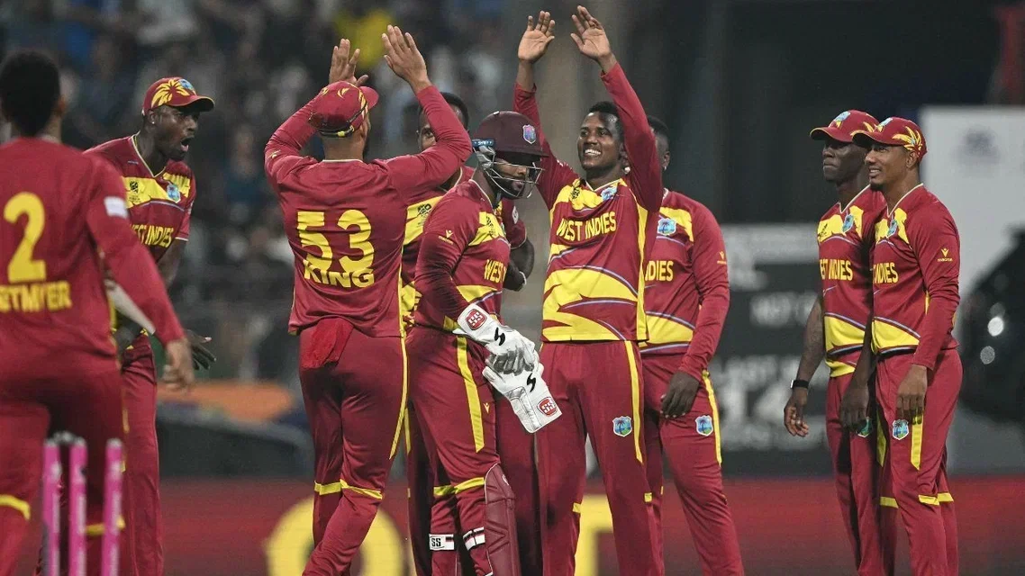 West Indies players during T20 World Cup 2026. Credits- AFP