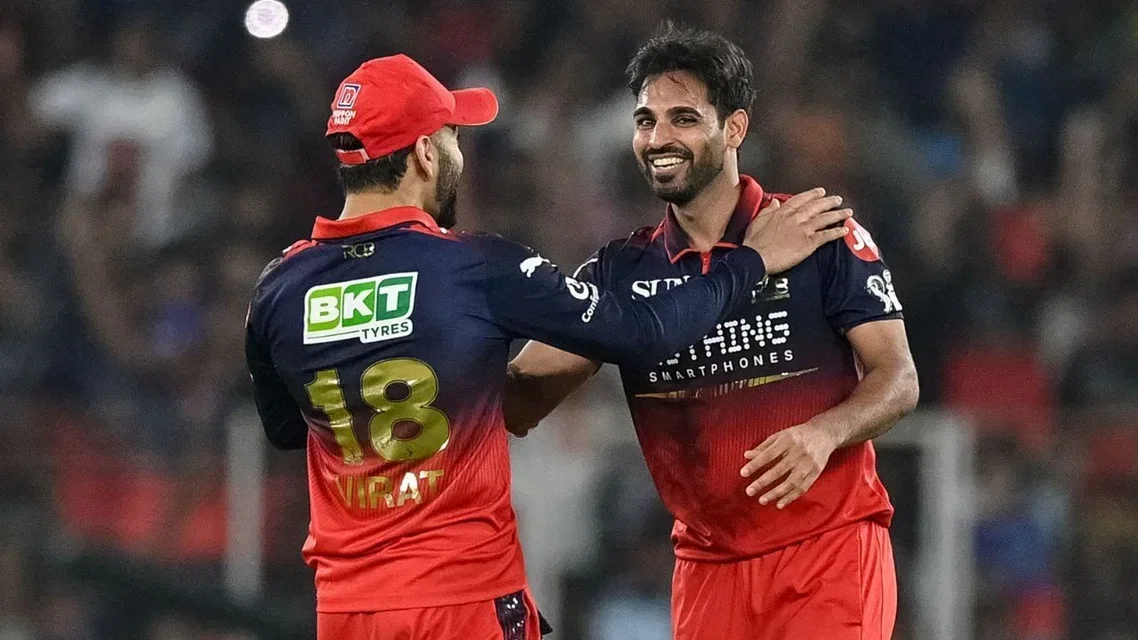 Virat Kohli and Bhuvneshwar Kumar [Source: AFP]