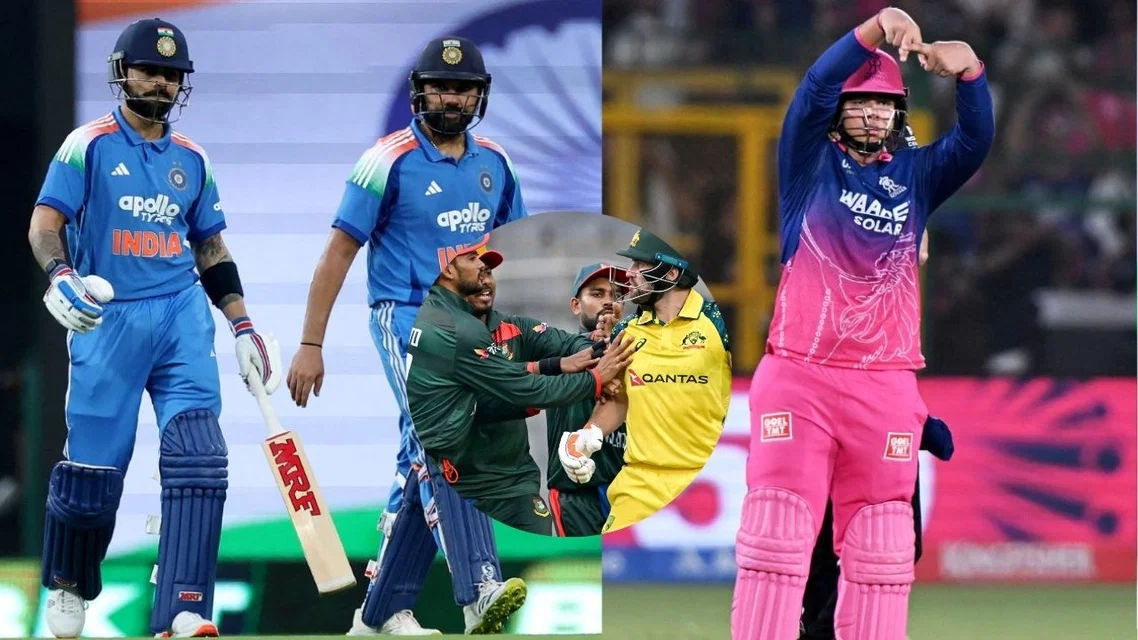 In frame: Virat Kohli, Rohit Sharma, Bangladesh vs Australia and Vaibhav Sooryavanshi (Source: AFP)