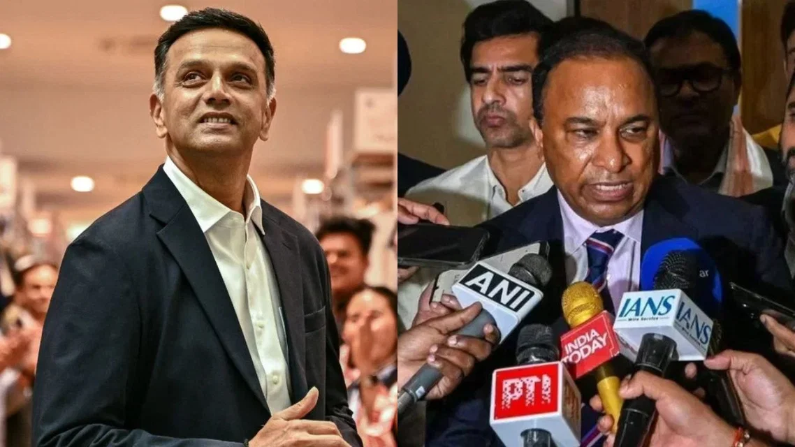 Rahul Dravid and Devajit Saikia [Source: AFP]