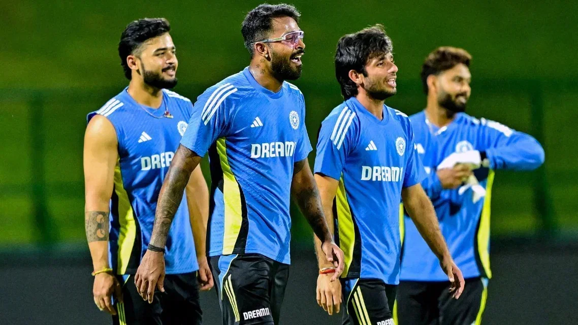Riyan Parag With Indian Team - (Source: AFP)