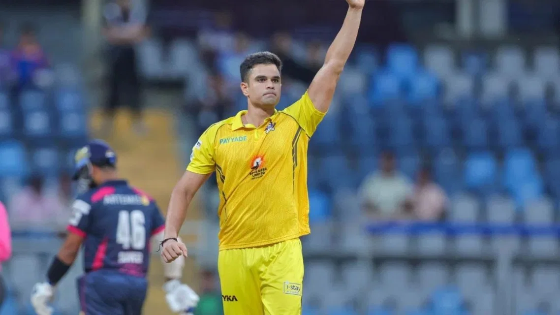 Arjun Tendulkar dismissed Sachin [Source - X]
