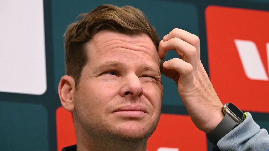 Steve Smith during a press conference (Source: AFP Photos)