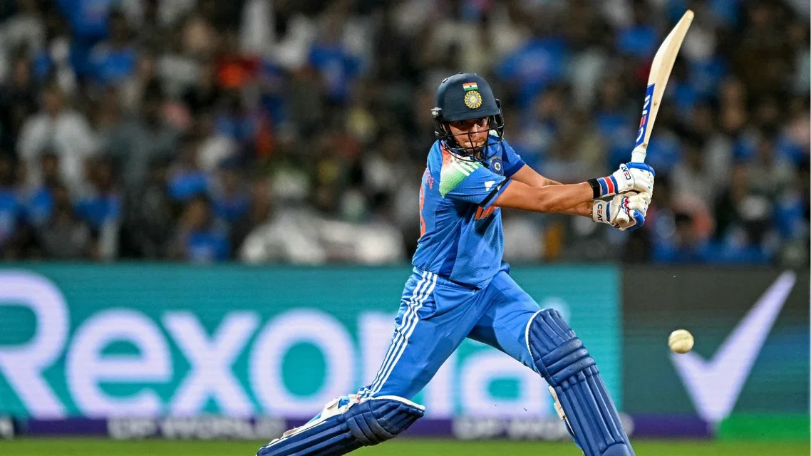 Harmanpreet Kaur in action [Source: AFP]