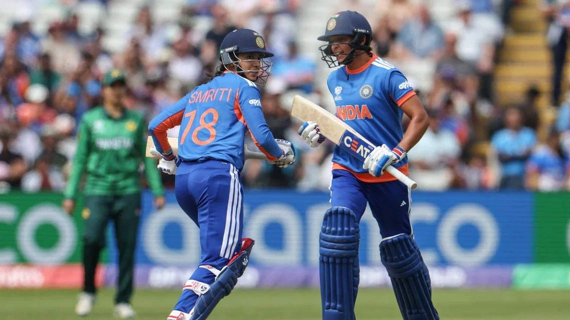 India Women's highest totals vs Pakistan [Source: AFP]