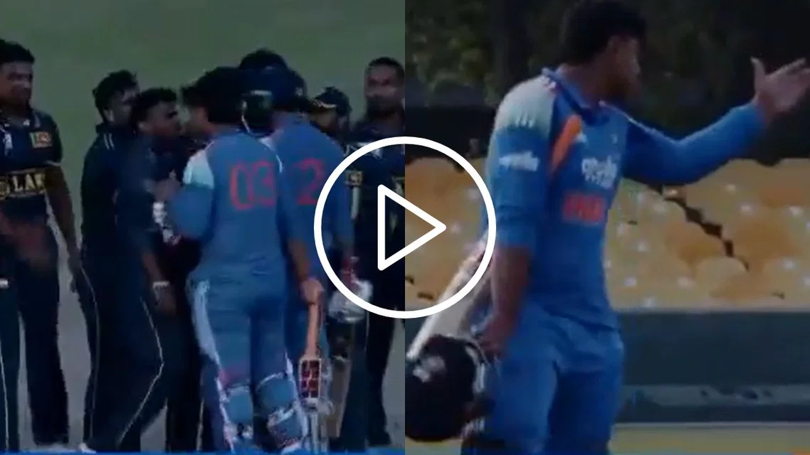 Vaibhav Sooryavanshi gets into a fight with Sri Lanka A players [Source: X]