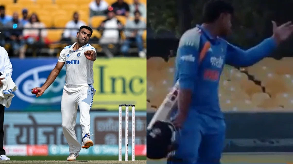 R Ashwin reacts to Sooryavanshi's fight [Source: AFP, X]
