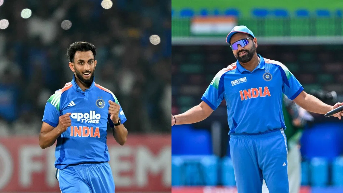 Prasidh Krishna and Rohit Sharma (Source: AFP)