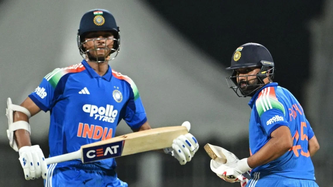 Yashasvi Jaiswal and Rohit Sharma - (Source: AFP)