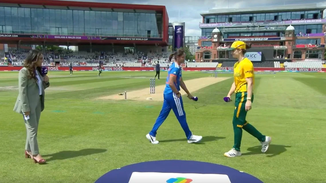 IND-W vs SA-W Toss Update (Source:ScreenGrab)