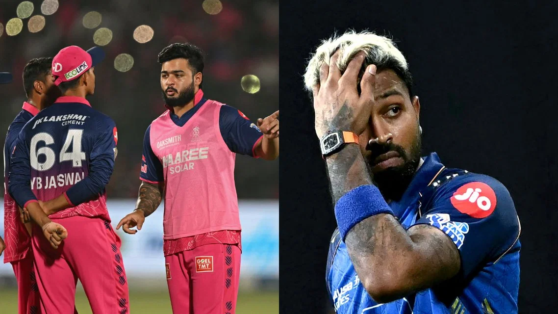 Rajasthan Royals (L) & Hardik Pandya (Image Source: AFP Photos)
