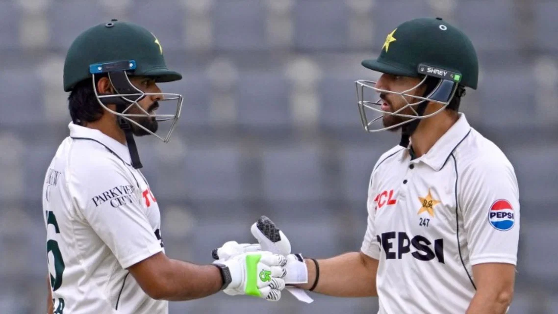 Babar Azam and Salman Ali Agha - (Source: AFP)