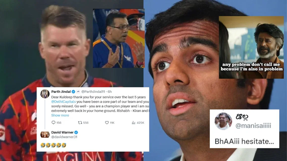 Fans react to David Warner [Source: screengrab, AFP]