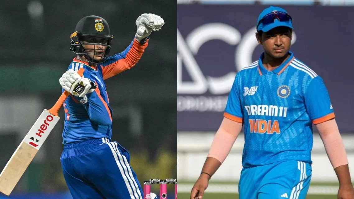 Vaibhav Sooryavanshi, Abhishek Sharma Turn Rivals [Source: AFP]