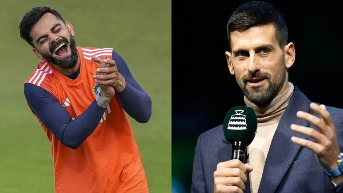 Virat Kohli and Novak Djokovic [Source: AFP]