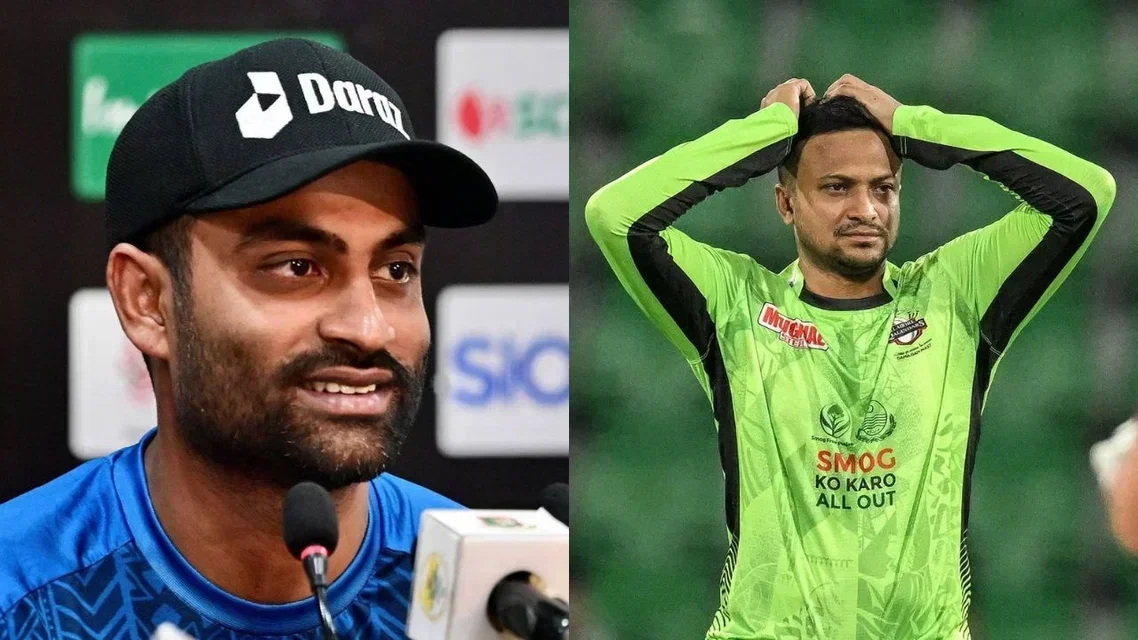 Tamim Iqbal (L) & Shakib Al Hasan (Image Source: AFP Photos)