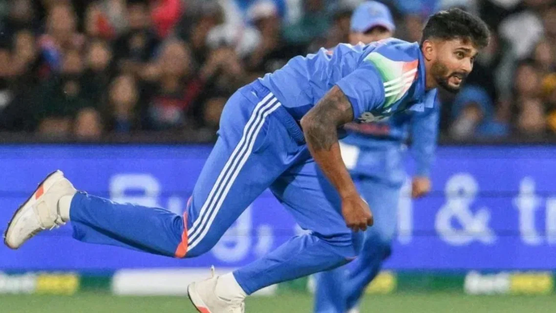 Nitish Kumar Reddy for India - (Source: AFP)