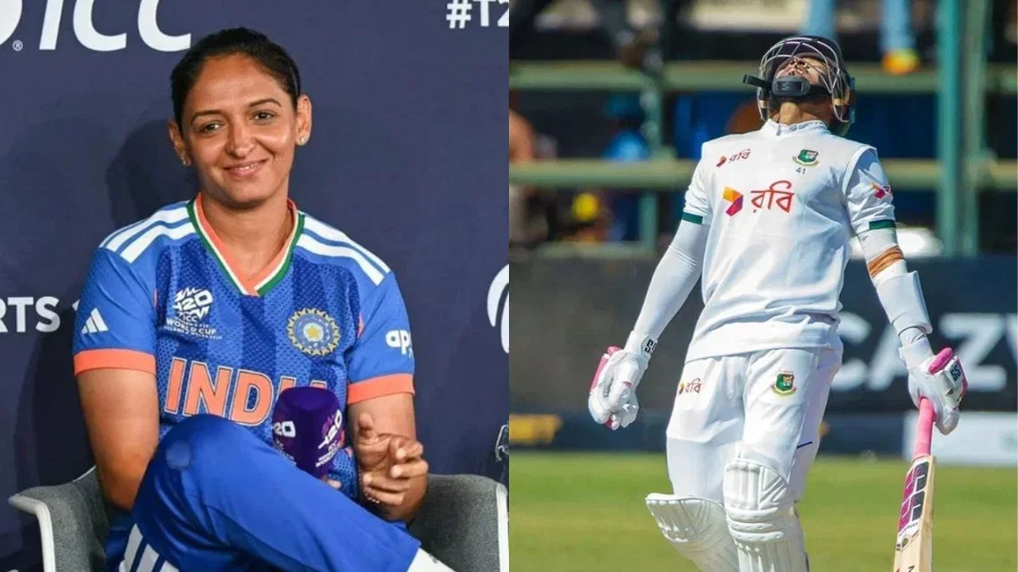 Harmanpreet Kaur and Bangladesh [Source: AFP, ZimCricketv/x]