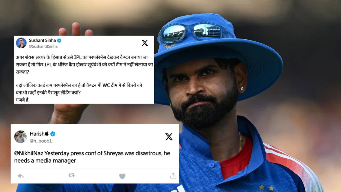 Shreyas Iyer. Image Credits: AFP/X
