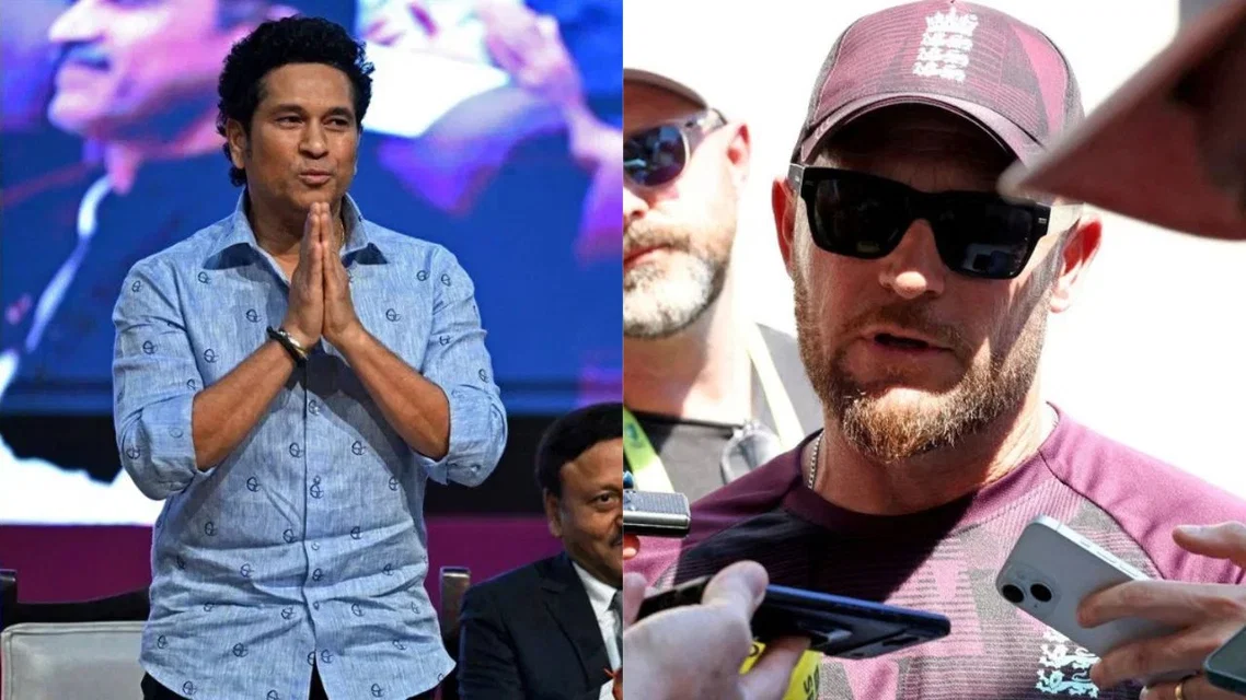 Sachin Tendulkar and Brendon McCullum [Source: AP, AFP]