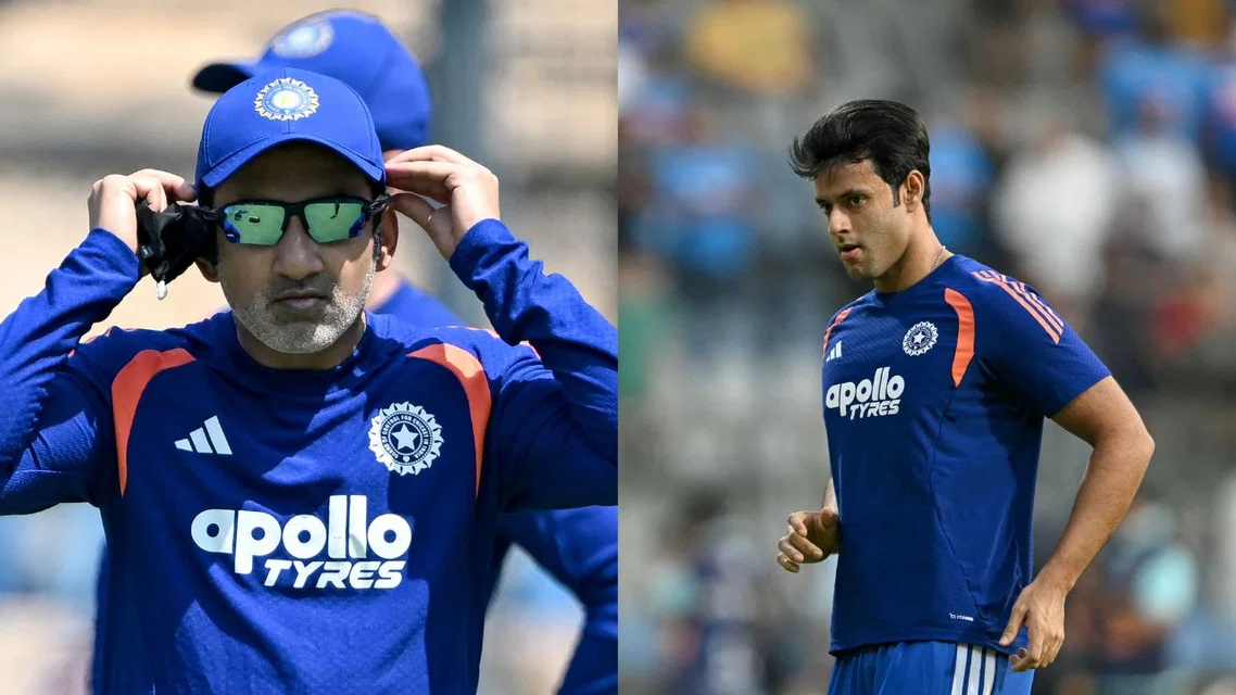 Gautam Gambhir and Shivam Dube - (Source: AFP)