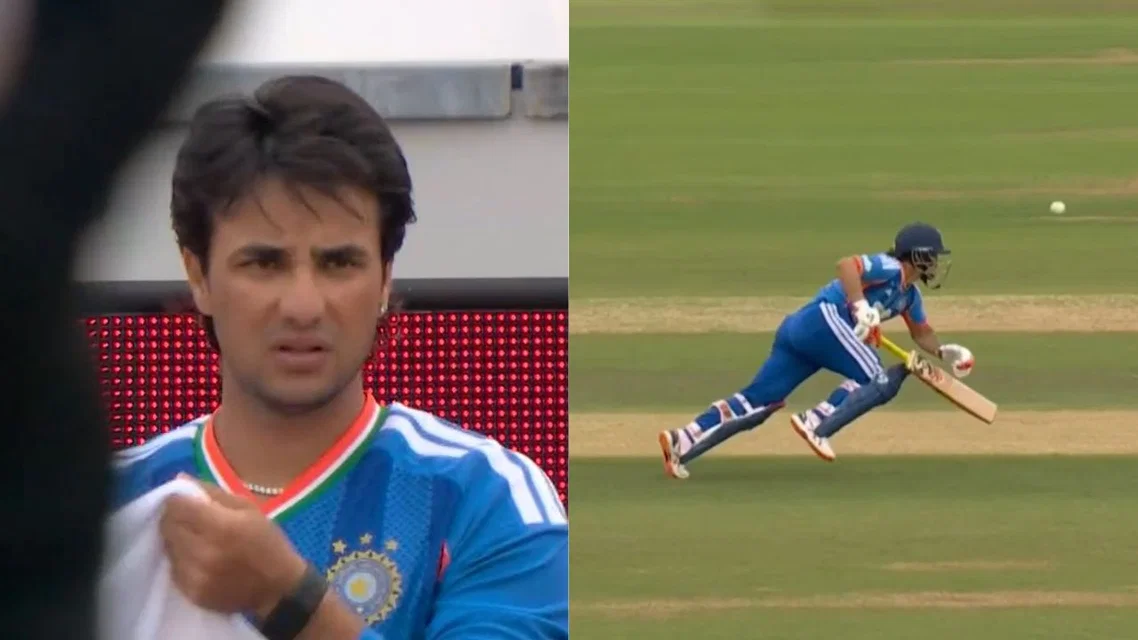 Ishan Kishan gets run out twice in succession [Source: screengrab]