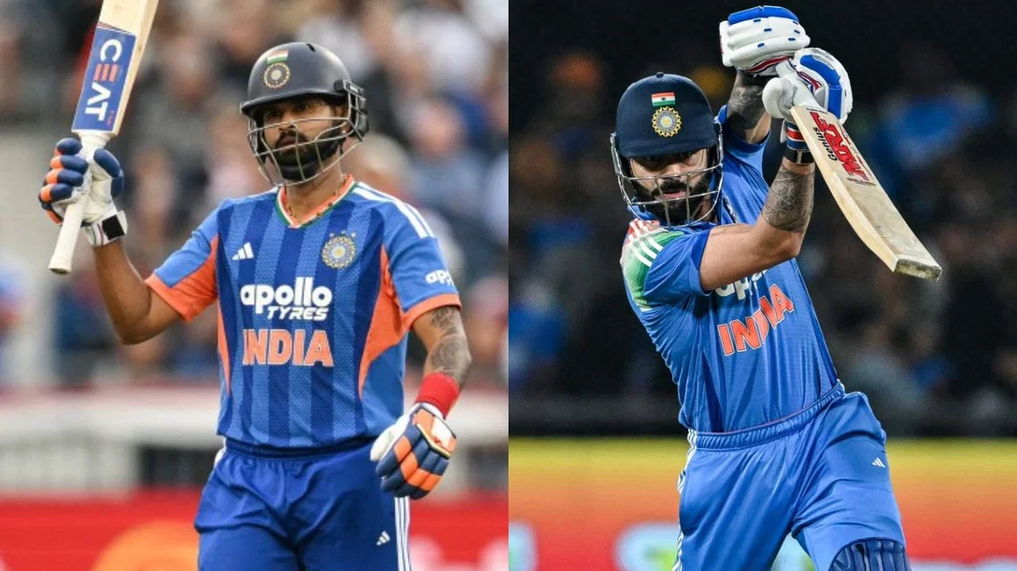 Virat Kohli and Shreyas Iyer - (Source: AFP)