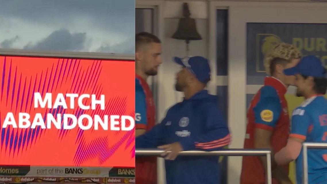 India vs England match abandoned - (Source: X.com)
