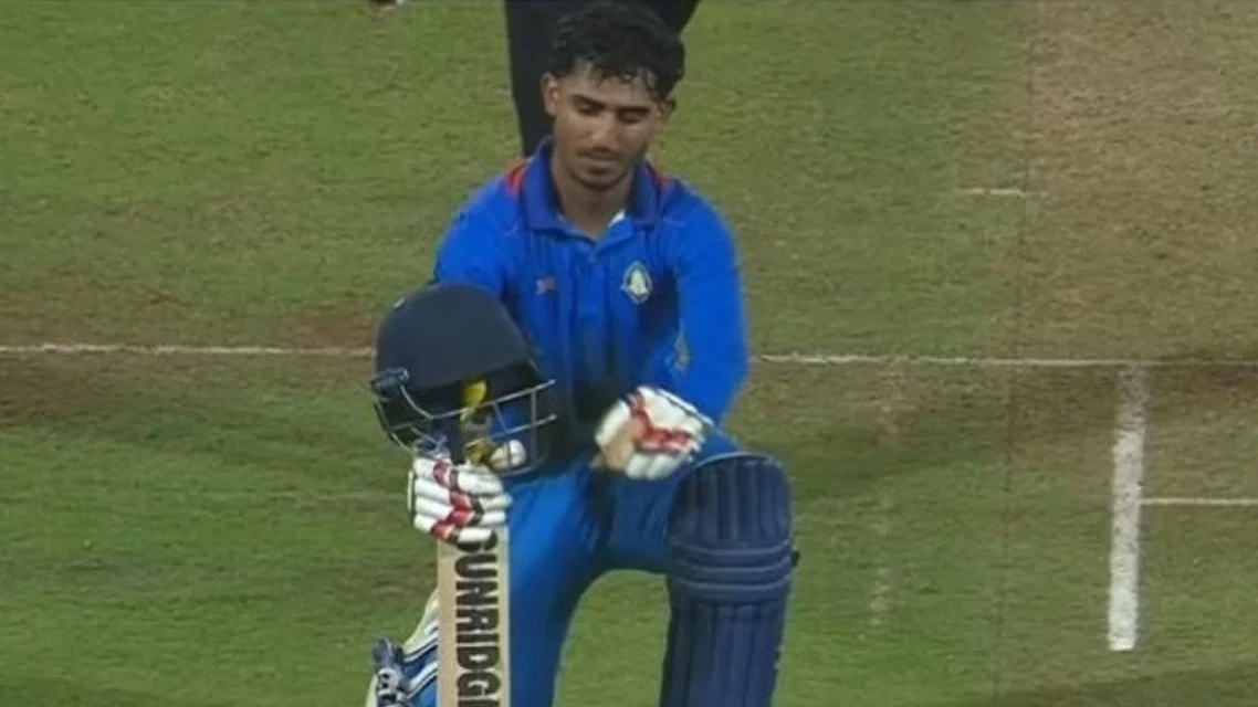Aman Mokhade during Vijay Hazare Trophy (Source: X)