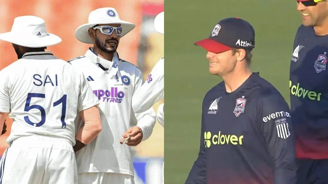 Team India and Steve Smith [Source: AFP, screengrab]