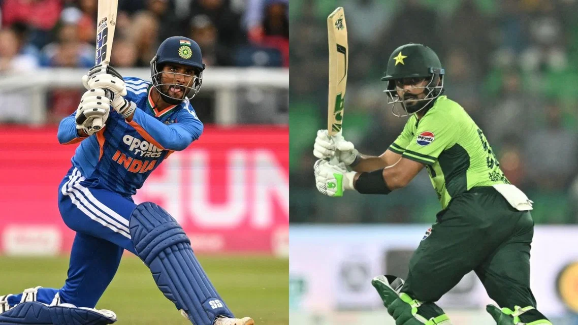 Tilak Varma and Babar Azam - (Source: AFP)
