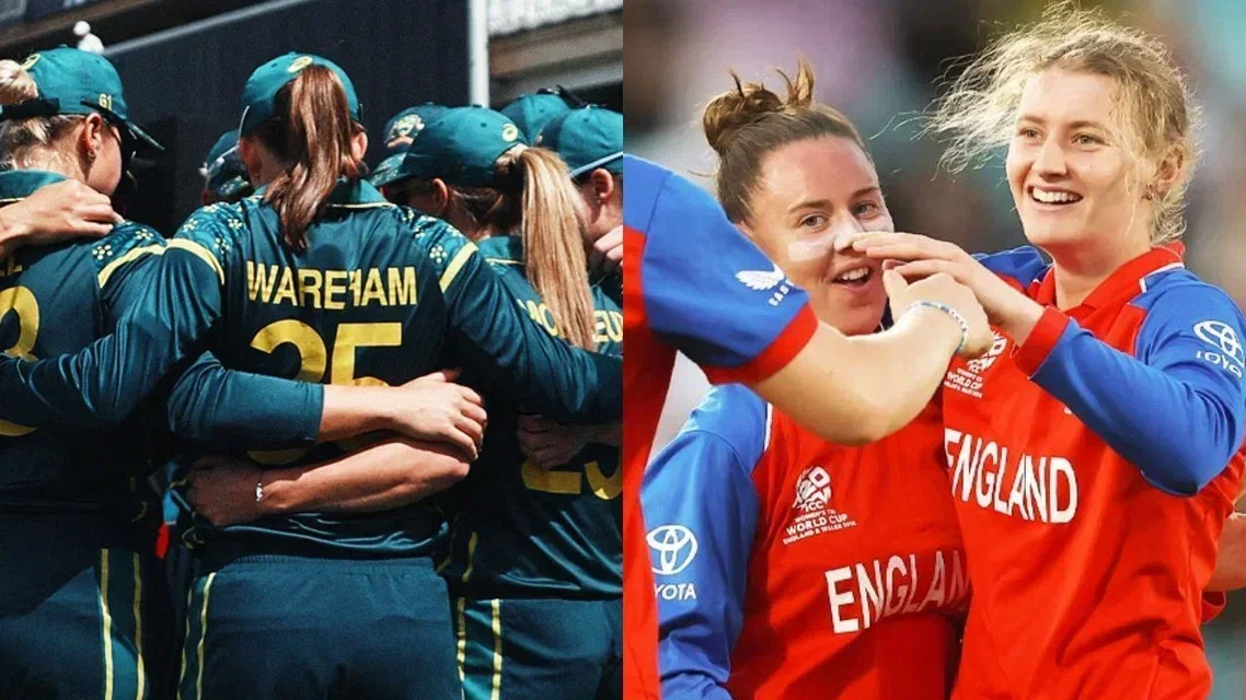 Australia Women and England Women teams [Source: X]