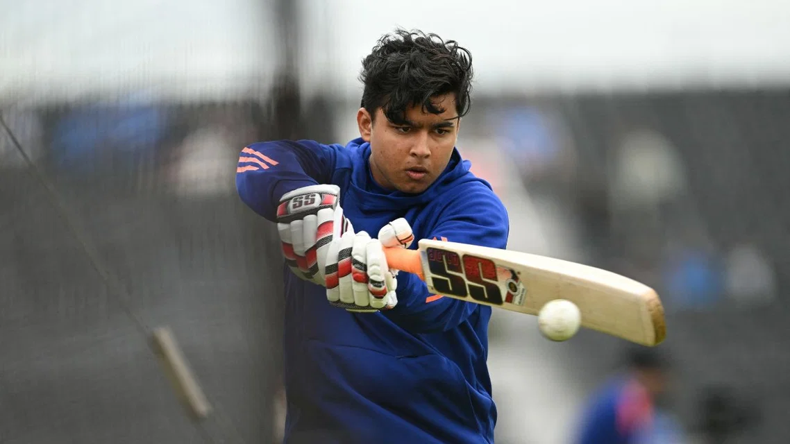Vaibhav Sooryavanshi making his India debut in Manchester. (Source- AFP)