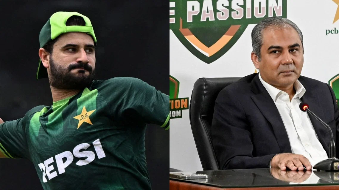 Sahibzada Farhan and Mohsin Naqvi - (Source: AFP)