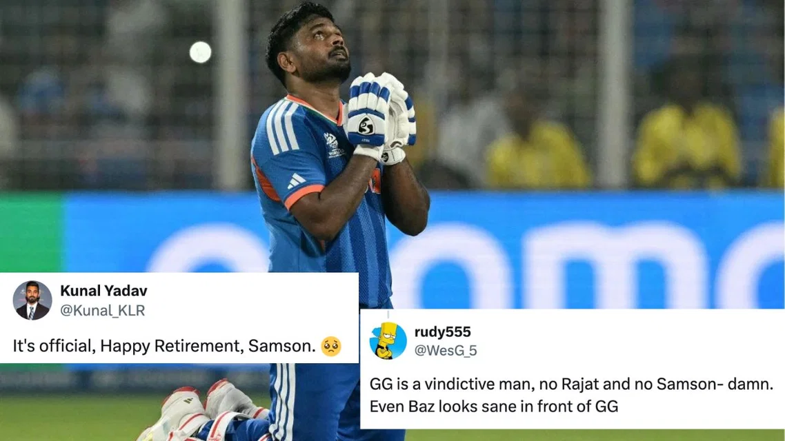 Sanju Samson gets dropped from Indian team [Source: AFP, X]