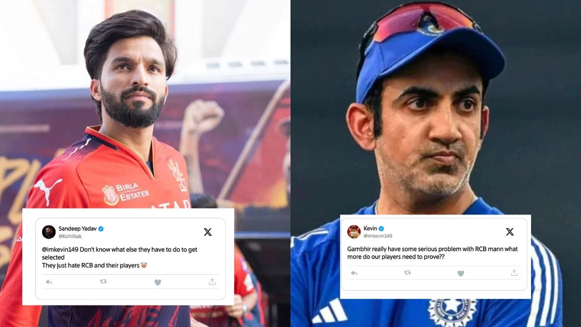 Rajat Patidar and Gautam Gambhir (Source: X)
