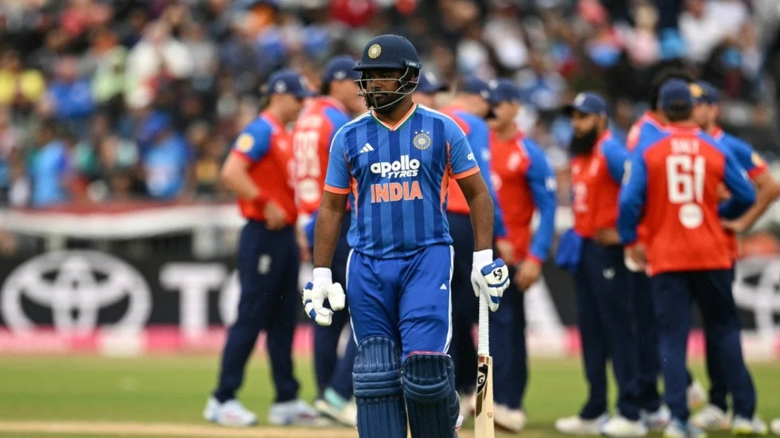 Sanju Samson has shown a pattern in his dismissals. Image Credits: AFP