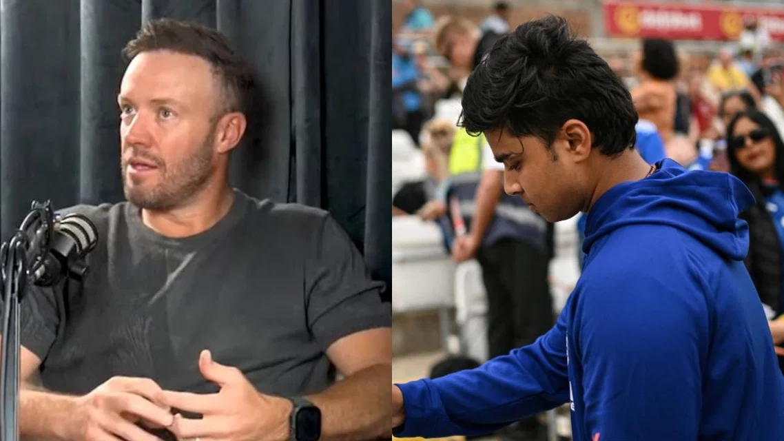 AB de Villiers and Vaibhav Sooryavanshi - (Source: AFP/X)