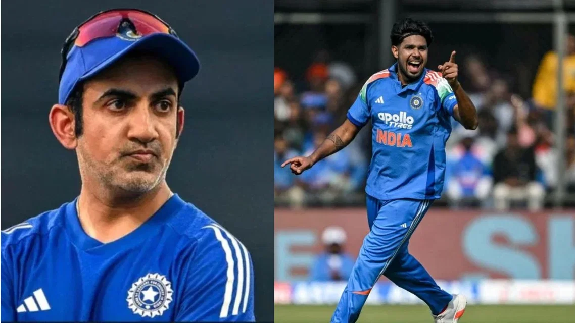 Gautam Gambhir and Harshit Rana (Source: AFP)