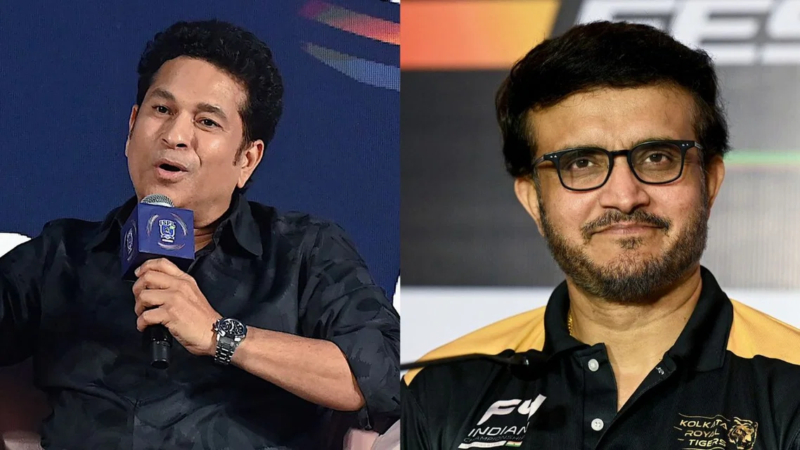 Sachin Tendulkar and Sourav Ganguly - (Source: AFP)