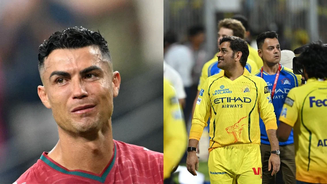 Cristiano Ronaldo MS Dhoni. Image Credits: AFP