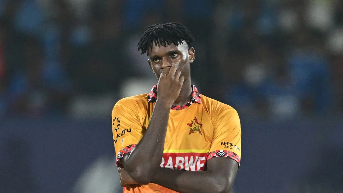 Richard Ngarava is not playing ZIM vs BAN 3rd ODI | PC- AFP