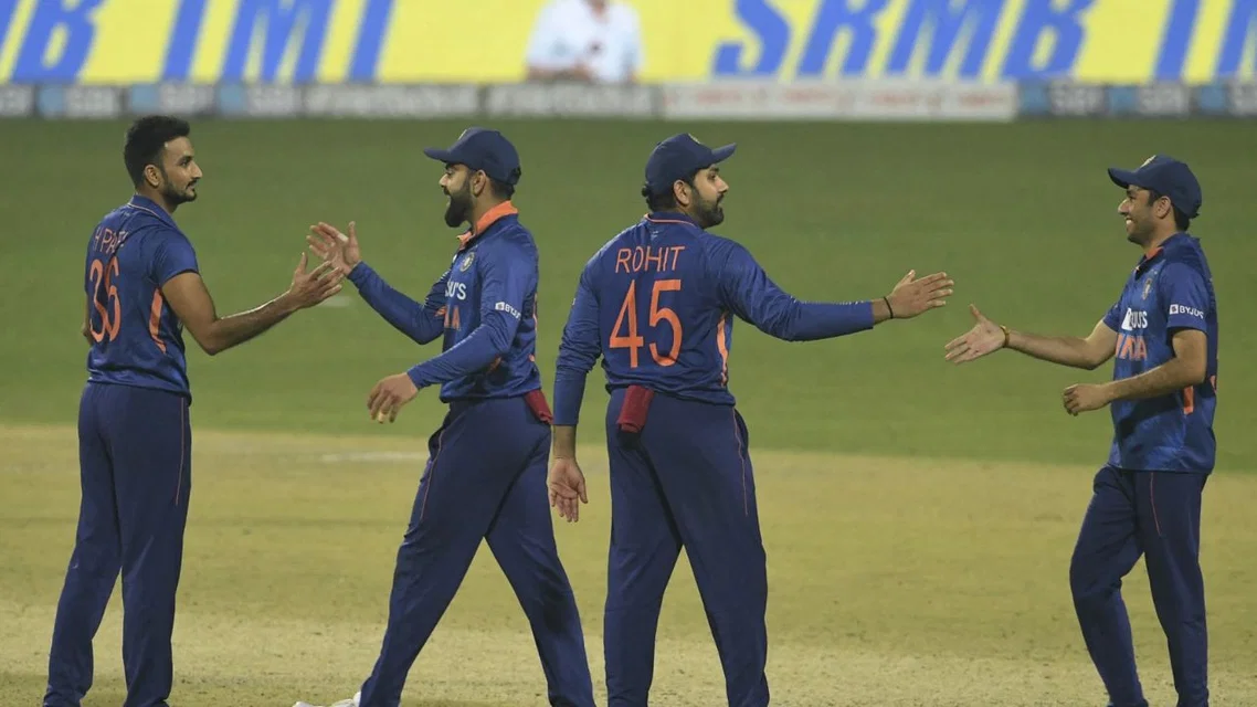India became T20I's number one ranking in February 2022 [Source: AFP]
